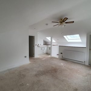 Plastered loft conversion in Haslemere